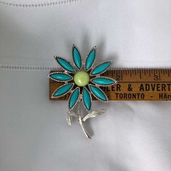 Vtg Sarah Coventry Daisy Time Flower Brooch - Picture 6 of 8